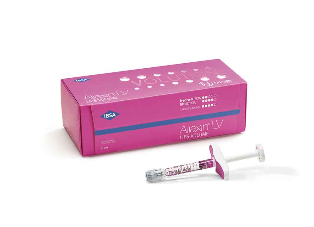 Aliaxin LV Lips Volume hyaluronic acid dermal filler by IBSA 1ml syringe