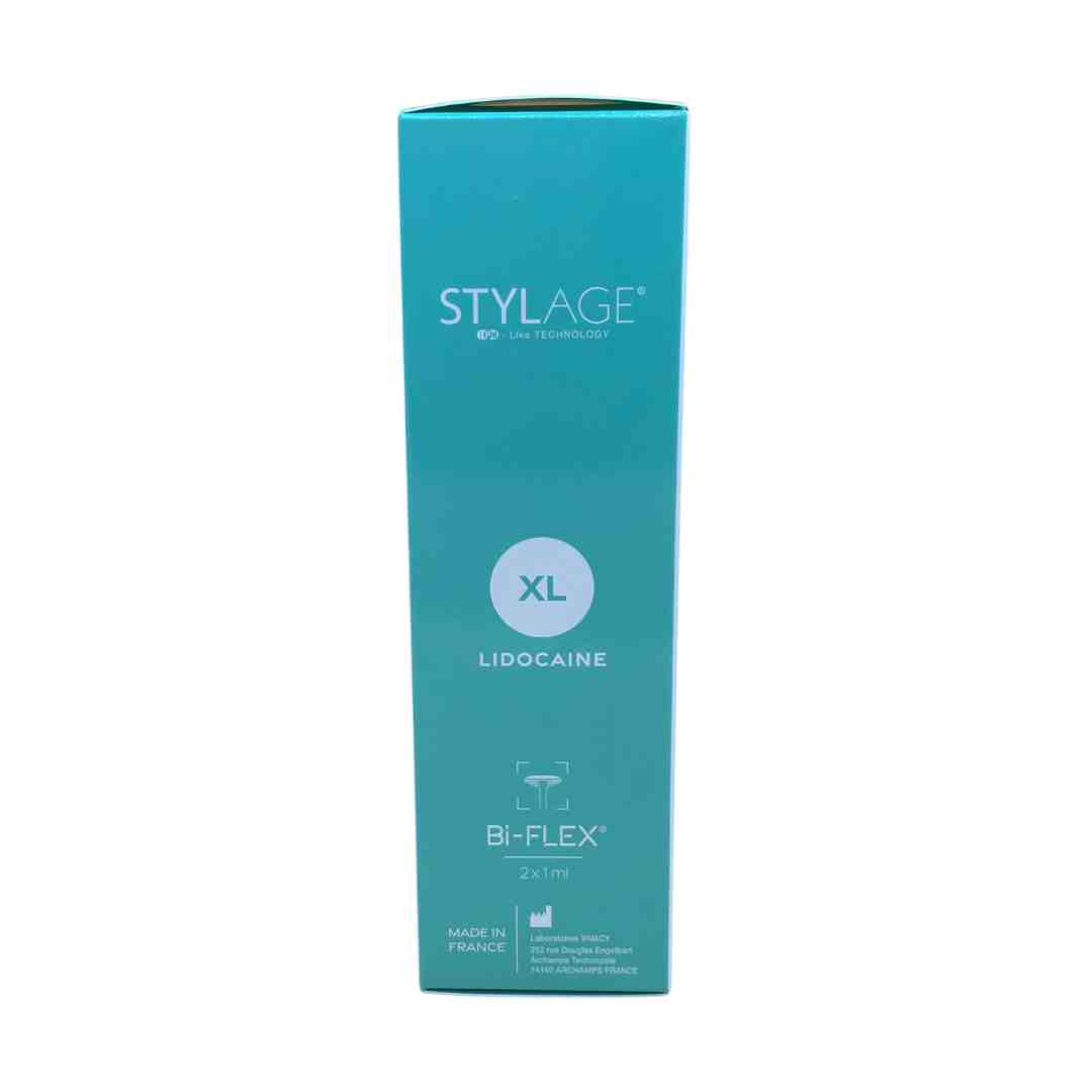 Especificaciones técnicas y formato comercial del inyectable Stylage XL Lidocaine (2x1ml) de Vivacy. Suministro oficial de ácido hialurónico para el reabastecimiento de stock en consultas y clínicas de medicina estética.