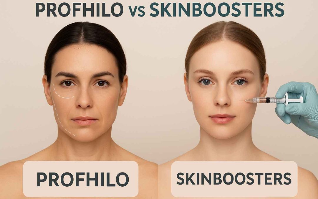 Realistic comparison between Profhilo and Skinboosters treatments for aesthetic medicine professionals.