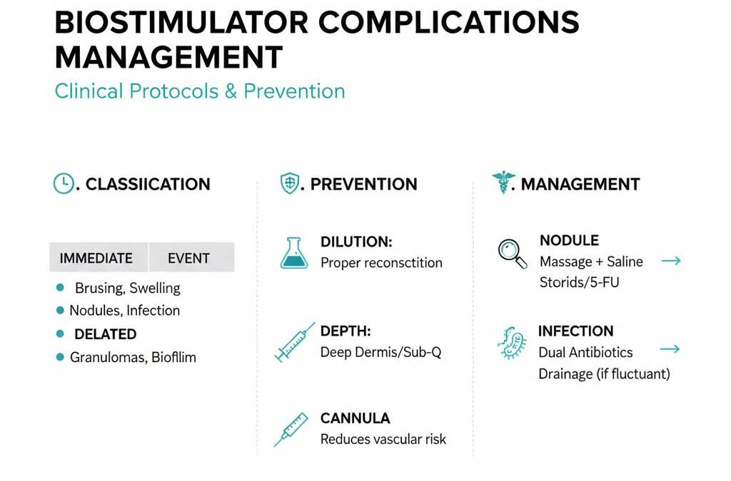 Clinical Management of Biostimulator Complications: Prevention and Treatment Protocols
