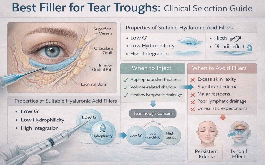 How to Select the Best Filler for Tear Troughs: Clinical Criteria, Risks, and Technical Considerations