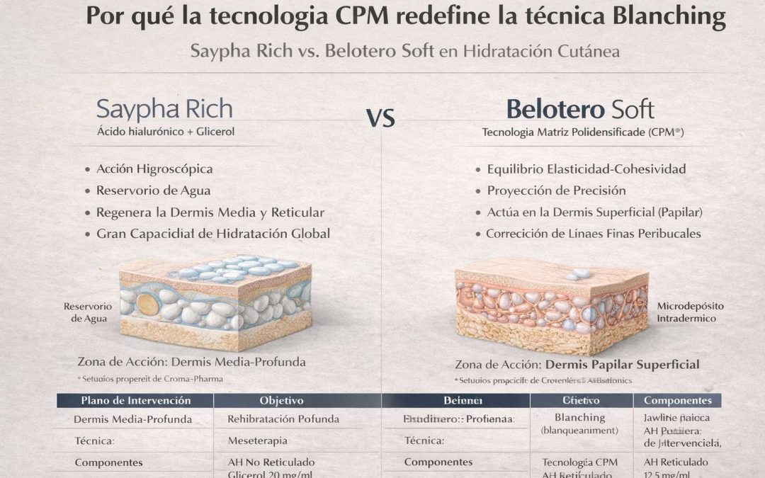 Saypha Rich vs. Belotero Soft: La Guía Definitiva sobre Skin Quality, Técnica Blanching y Rentabilidad Clínica